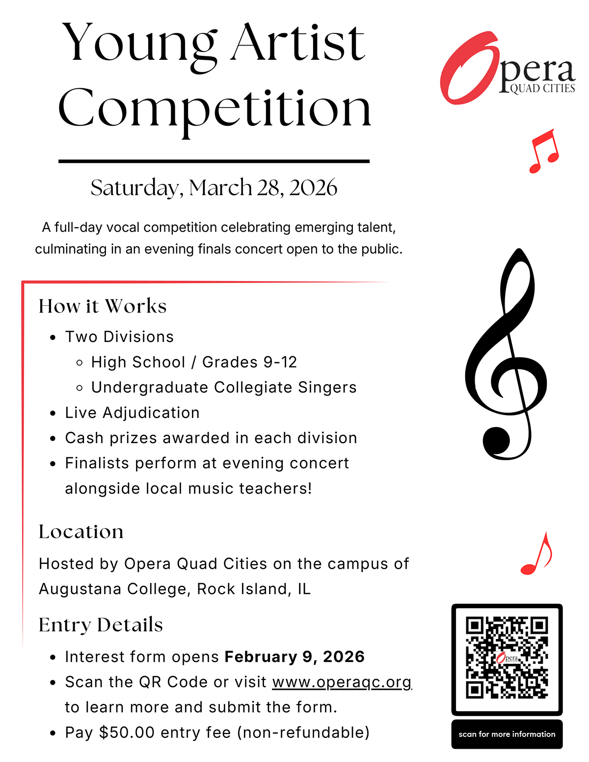 Information about the Young Artists Competition - visit the link for a screen readable PDF